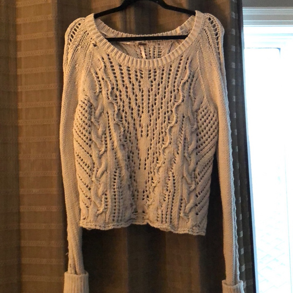 Free people cream sweater